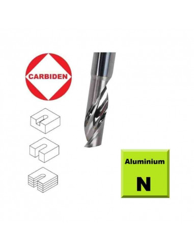 Freza kietmetalinė, poliruota, Aliuminiui ir Aliuminio kompozitui, CARBIDEN - 1